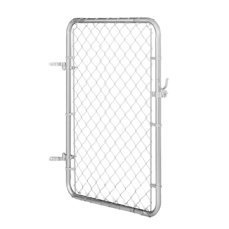 Chain Link Fence Gate Fit 2-6 ft x 4 ft Garden Fence Gate Posts Not Included