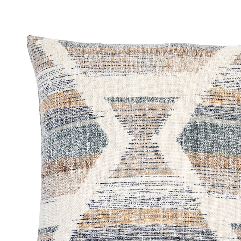 Juniper Ikat Cotton Pillow Sham, Euro, Coffee Tan