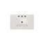 Meuble-lavabo de salle de bain 30 po, armoire en bois massif blanc avec comptoir en marbre. Flair, système de fermeture en douceur. Comptoir de meuble-lavabo 24v03-30Wh entièrement assemblé, conception chic, charnières.