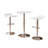 Baxton White Adjustable Height Wood And Chrome Metal Bar Table And 2 Chrome Air Lift Adjustable Swivel Stools Set-1109248409