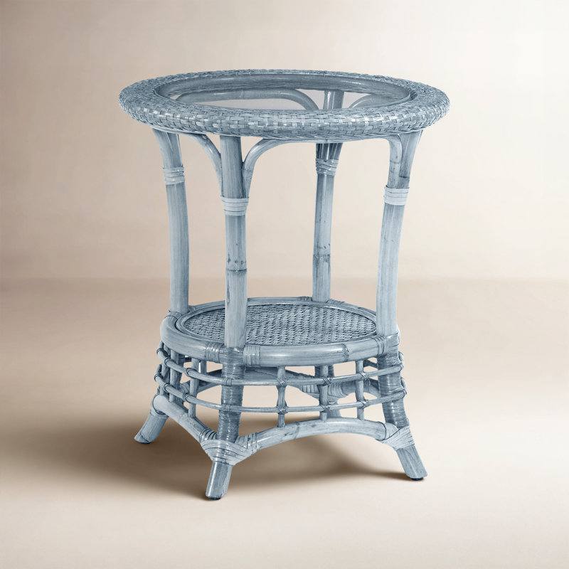 Bridgehampton End Table, Sea Glass