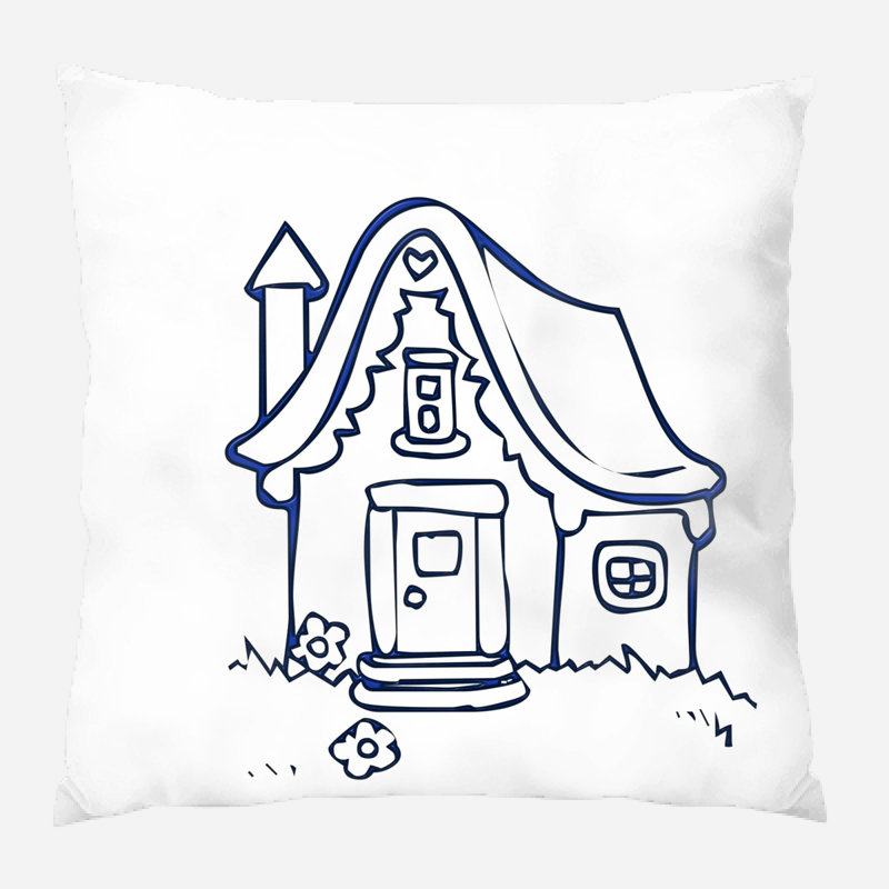 Housse et insert de coussin carré Dicken, Microsuède, Intérieur
