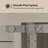 36" W x 72" H Semi-Frameless Neo-Angle Reversible Shower Enclosure-101811055