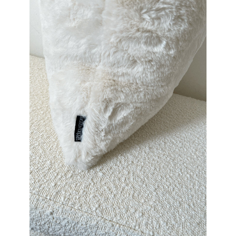 Fur, Pearl, Square 18"H x 18"W