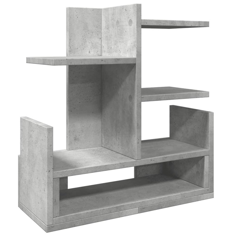 Manufactured Wood Desk Organizer, Concrete Grey