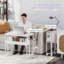Bureau d'ordinateur pliable avec étagère à sac de rangement et roulettes-153747281