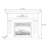Black Solid Wood Electric Fireplace