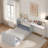 Murphy Bed With Adjustable Position Desk And Foldable Cushion-1252403261
