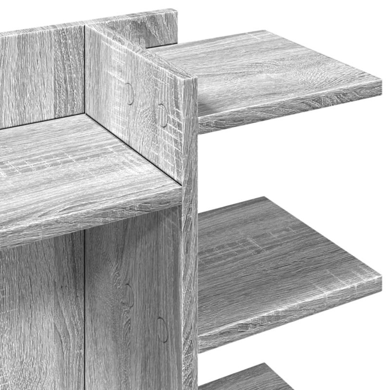 Desk Organiser 42X21.5X42 Cm Engineered Wood, Grey Sonoma