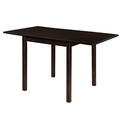 Wood Cappuccino Table With Contemporary Look For Small Rooms Brown Sleek Legs Dining