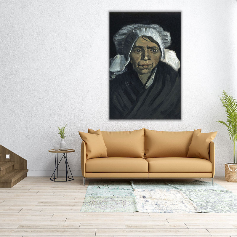 Tête de paysanne, 1884, reproduction d'art sur toile, H 30 po x l 20 po