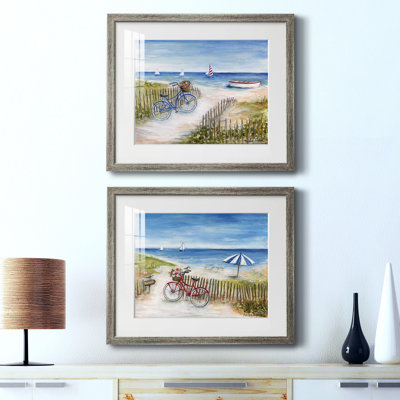 «Beach Ride I», reproduction encadrée de qualité supérieure, prête à être accrochée
