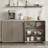 Cesiro 34.6'' Wide Buffet Sideboard With Adjustable Shelves-1827098052