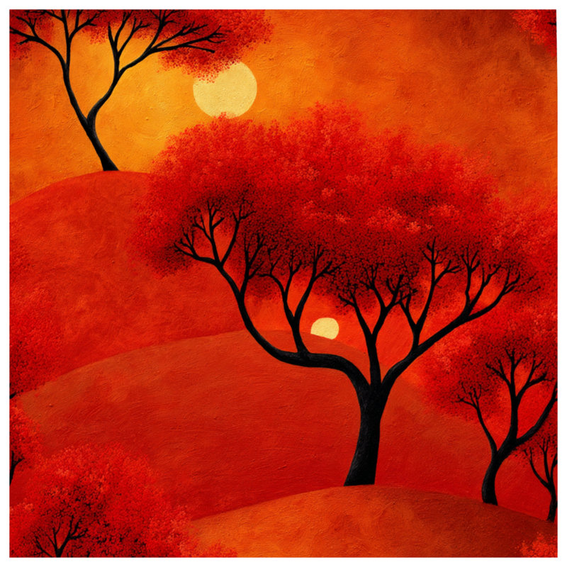 Coucher de soleil Sunset, Lit simple