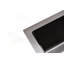 Évier de cuisine Waterfall, cuve simple en acier inoxydable noire, poste de travail multifonctionnel avec robinet de pluie et planche à découper, évier simple en acier inoxydable