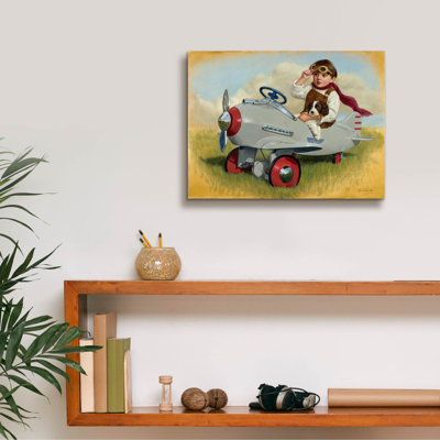 «1941 Steelcraft Pursuit Plane» par David Lindsley, art mural sur toile