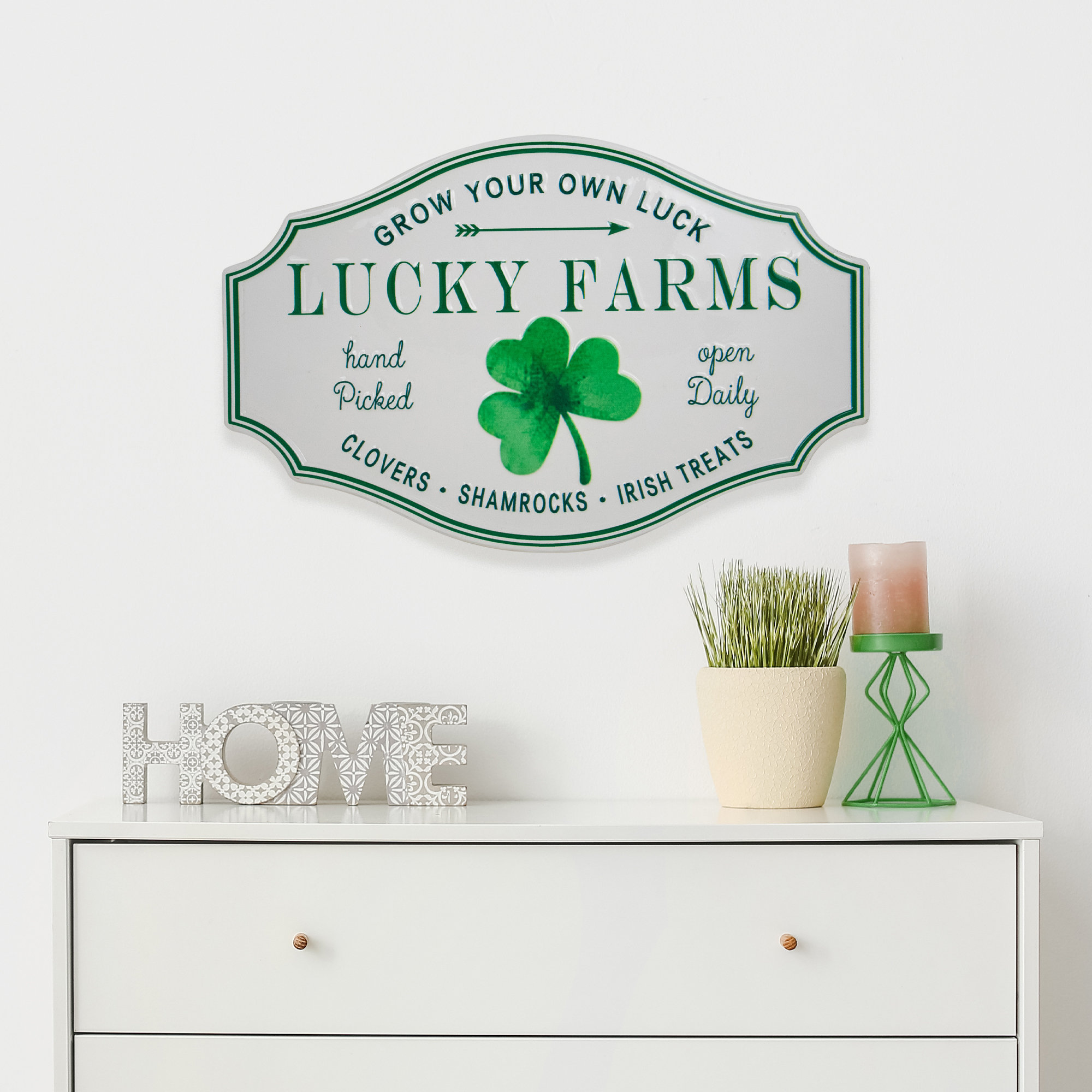 Northlight Seasonal Lucky Farms With Shamrock St. Patrick's Day Wall ...