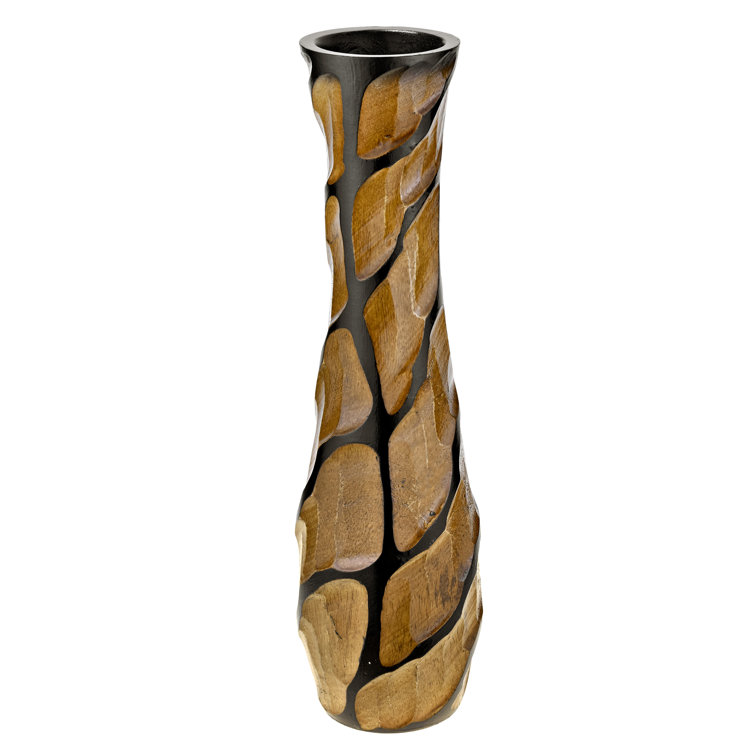 Athanasia Handmade Wood Table Vase