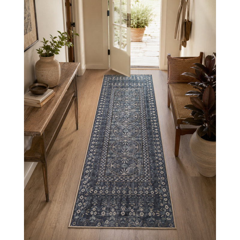 Floral Indoor / Outdoor Rug, Rectangle 5' x 6'7"