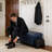 Faux Leather Rectangular Lift Top Storage Ottoman Foot Stool, 33.5"×22"×17"-1526983614