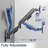 Pneumatic Arm Single Monitor Wall Mount