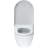 Duravit Starck 3 Wall Mounted Durfix Washdown Dual Flush Elongated Toilet Bowl (Seat Not Included)