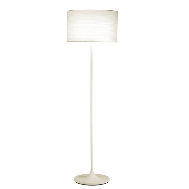 Lampe sur pied 60 po California, Blanc, Blanc