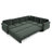 118" Oversize Convertible Sleeper Sofa With Nailhead Trim, Upholstered Sofa Couch With Pull-Out Bed-46215788