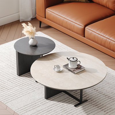 Cream style retro simple coffee table