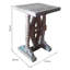 Aonghas Solid Wood Trestle End Table