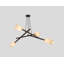 Locus - Chandelier - Dark Stained Walnut & Black - No Bulb Included-777468145