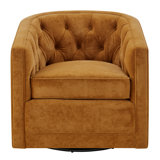 Amielia Velvet Swivel Barrel Chair