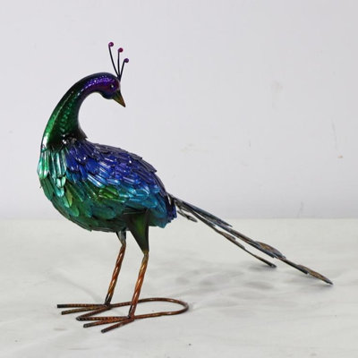 Outdoor Garden Statue Peacock