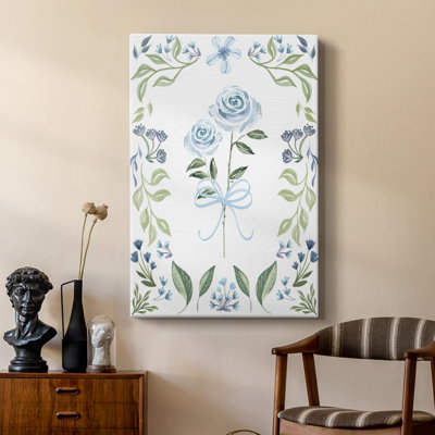 Jolie en bleu - galerie Cavas sur mesure
