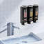 Eha Séparateur de savon 3-en-1 Distributeur de savon de douche Shampooing pour hôtel-1480060064