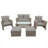 U-Style Patio Furniture Set-271575391