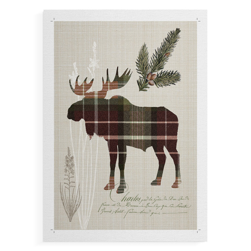 Woodland Plaid II - reproduction de toile seulement - non encadrée, H 36 po x l 24 po