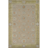 Corinth Oriental Area Rug in Olive/Gray/Gold
