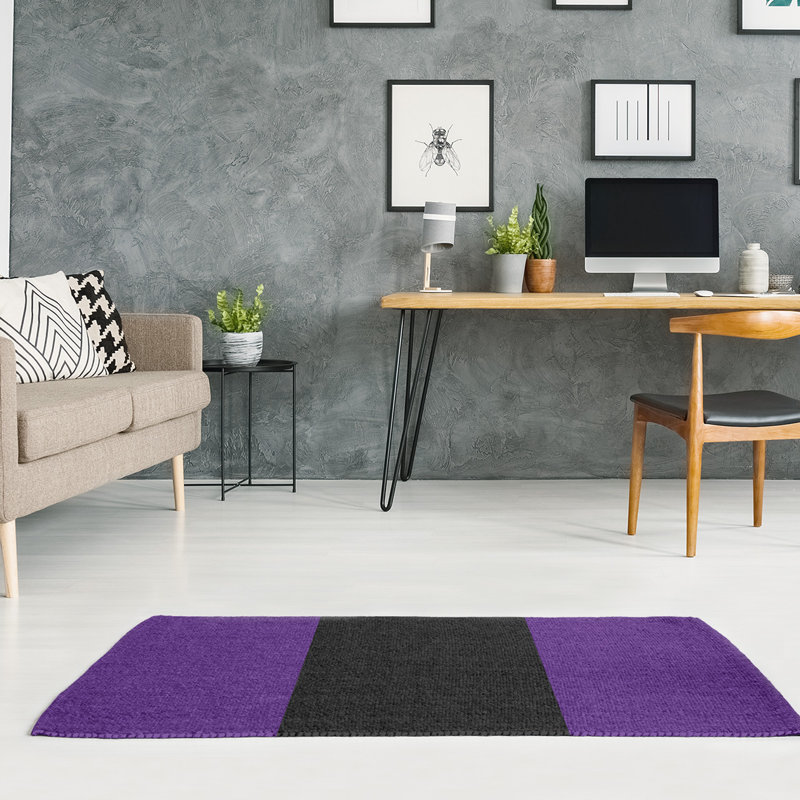 Tapis mauve/noir, Rectangle 4 pi x 6 pi