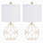 Blythe 18.75" H Metal Table Lamp with Linen Shade (Set of 2)-1484928937