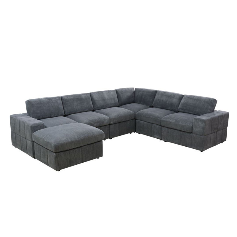 Canapé modulaire rembourré 7 pièces Ivelyn
