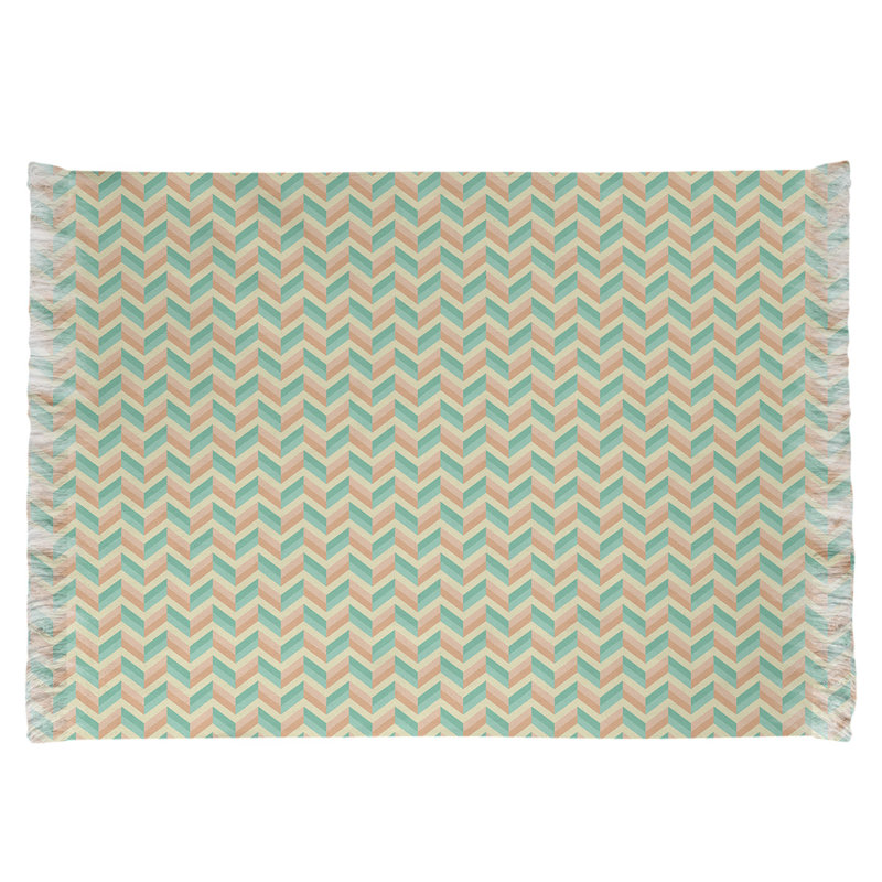 Tapis beige/vert chevrons Mcguigan, Non