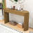 Elegant Oval Entryway Table with Wood Grain Finish and Storage-172397590