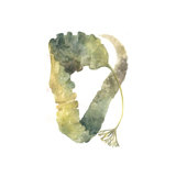 Watercolor Sea Kelp III Print by Emma Brooks