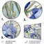 Décoration murale en métal mauve vert iris Impressions IV - Iris-1265423089