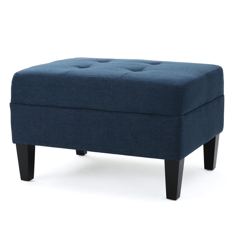 In Navy Blue Fabric With Extra Padding, 23.25D X 28.25W 17.75H, Comfortable Seat For Entryway, 27.98 In. 24.19 18.37 In., Welcoming Addition