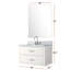 Meuble-lavabo blanc 30 po X P 22 po, comptoir en marbre, robinet, miroir simple 28 po 30 po x 22 po, marbre