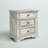 Lipford 3-Drawer Wood Nightstand With USB and Electrical Outlets-402470787