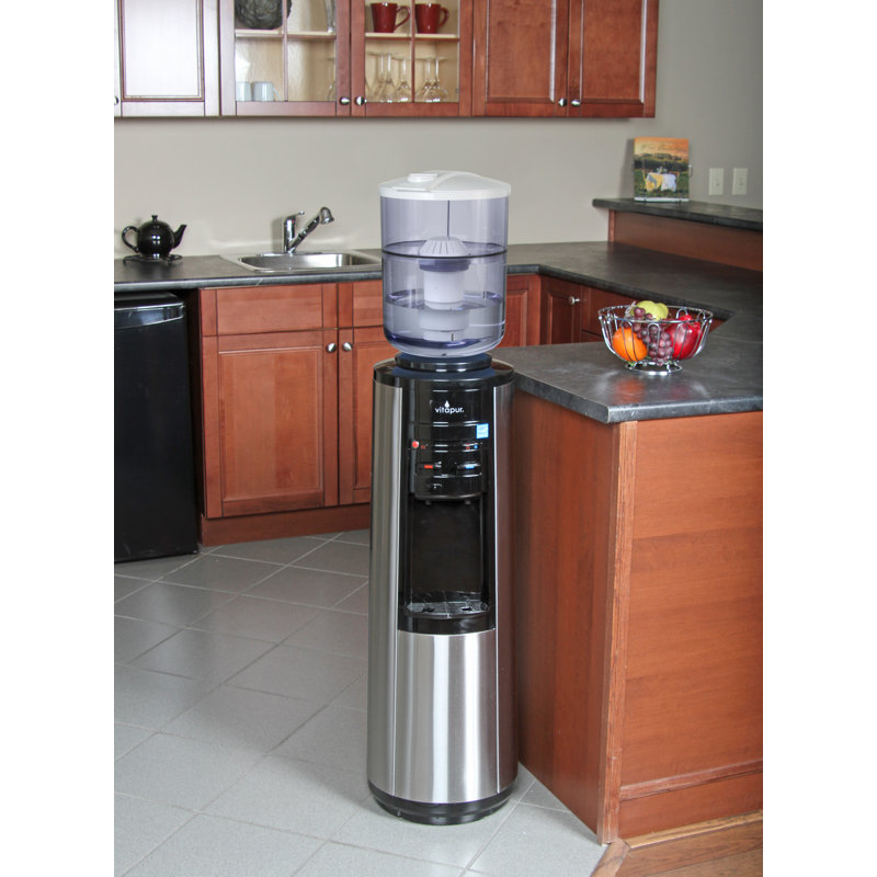 Stainless Steel Tri-Temperature Water Dispenser with Night Light