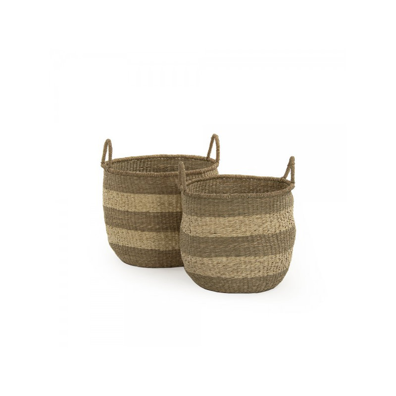 Hand Woven Wicker Decorative Basket, 16" H x 18.75" W x 18.5" D